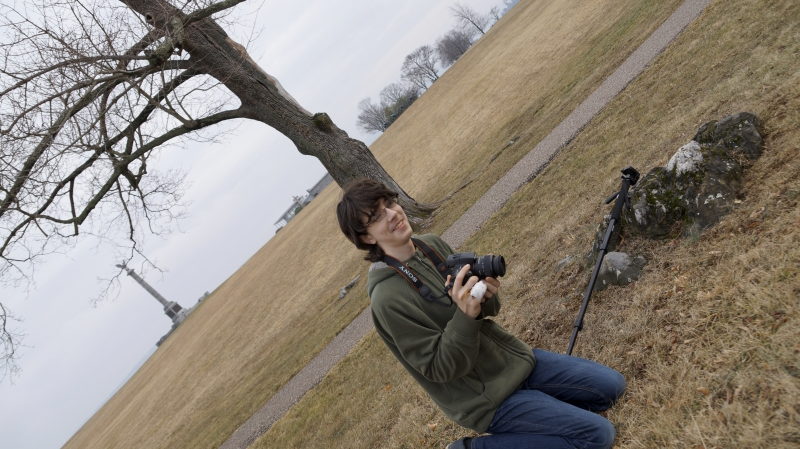 Arthur at Antietam Battlefield