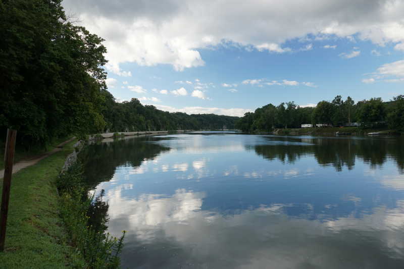 Sky mirror water